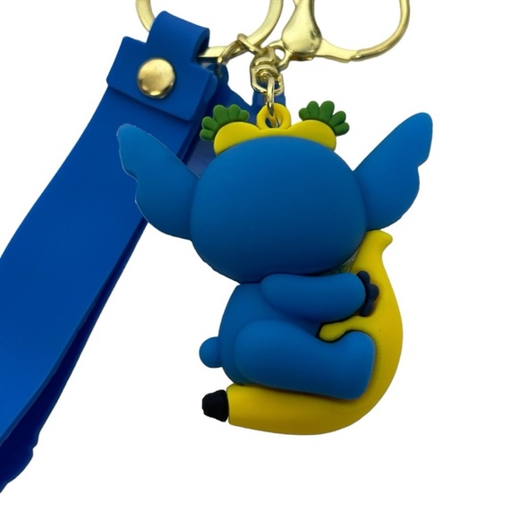 Disney’s Lilo and Stitch 3D Rubber Stitch and Banana Keychain - Picture 4 of 6